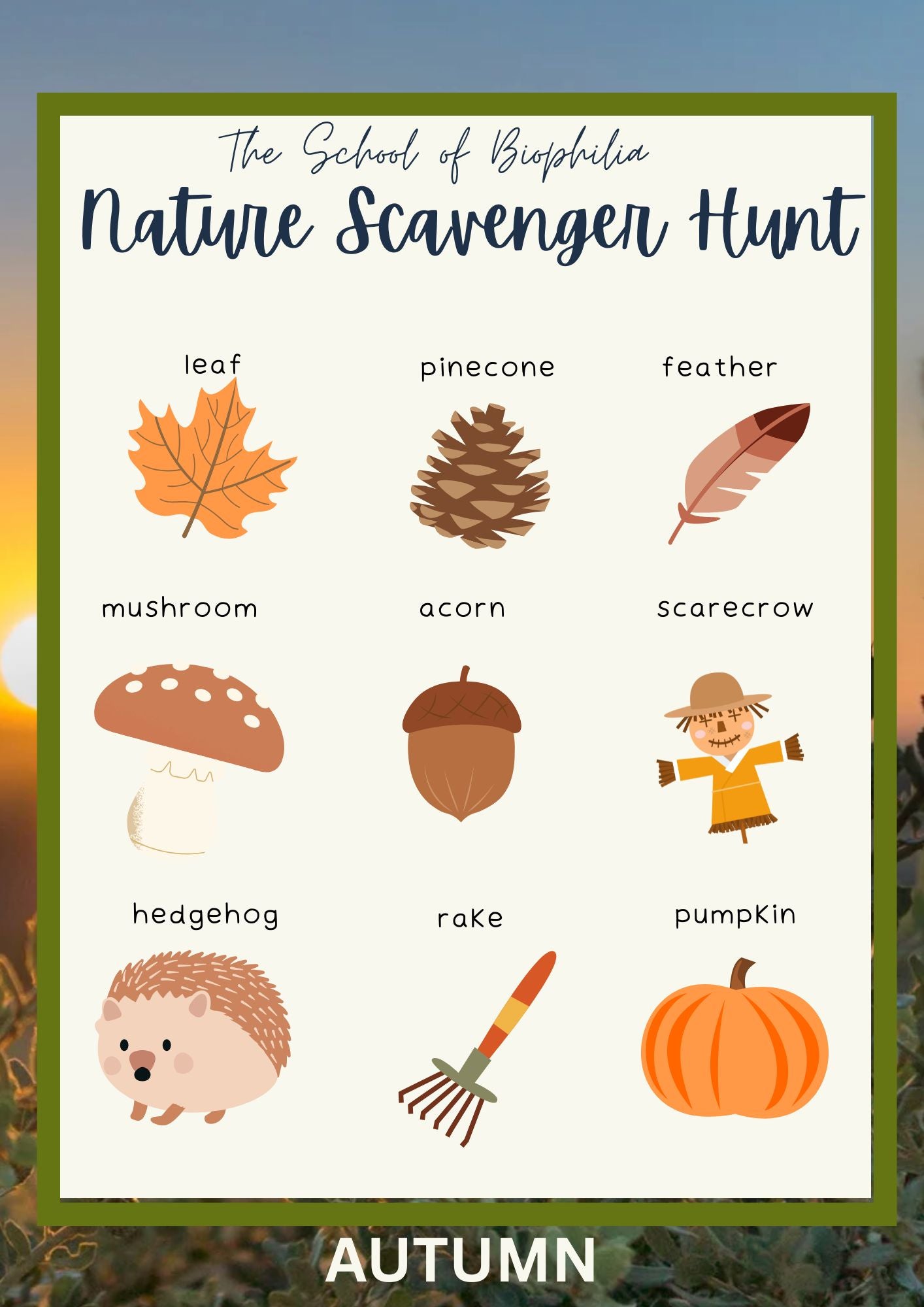Nature Scavenger hunt (3 pack)