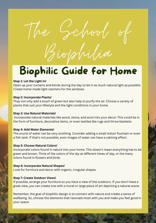 Biophilic Design for Home